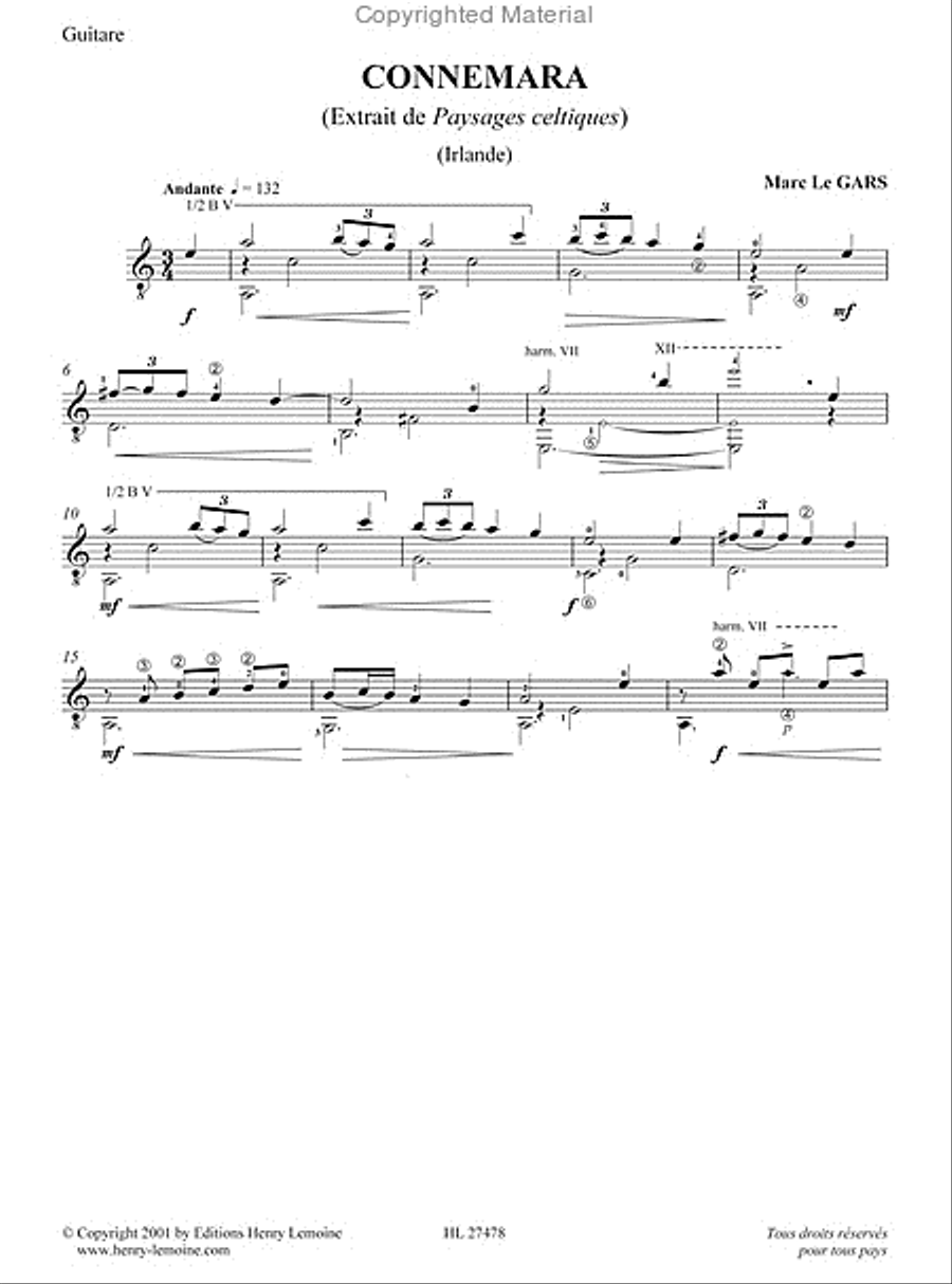 Paysages Celtiques - Volume 1 Acoustic Guitar scores gallery preview page 10