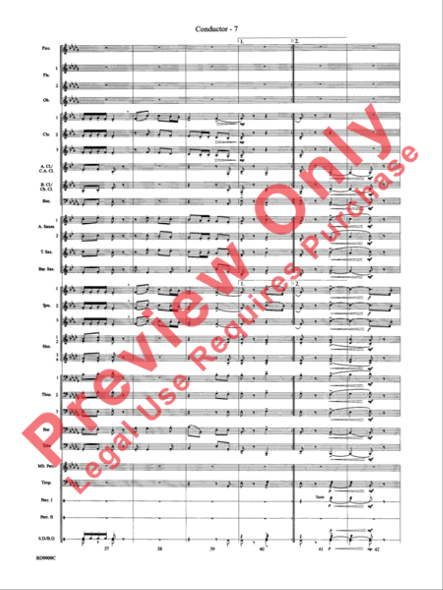 I'm Seventeen Come Sunday Concert Band scores gallery preview page 10