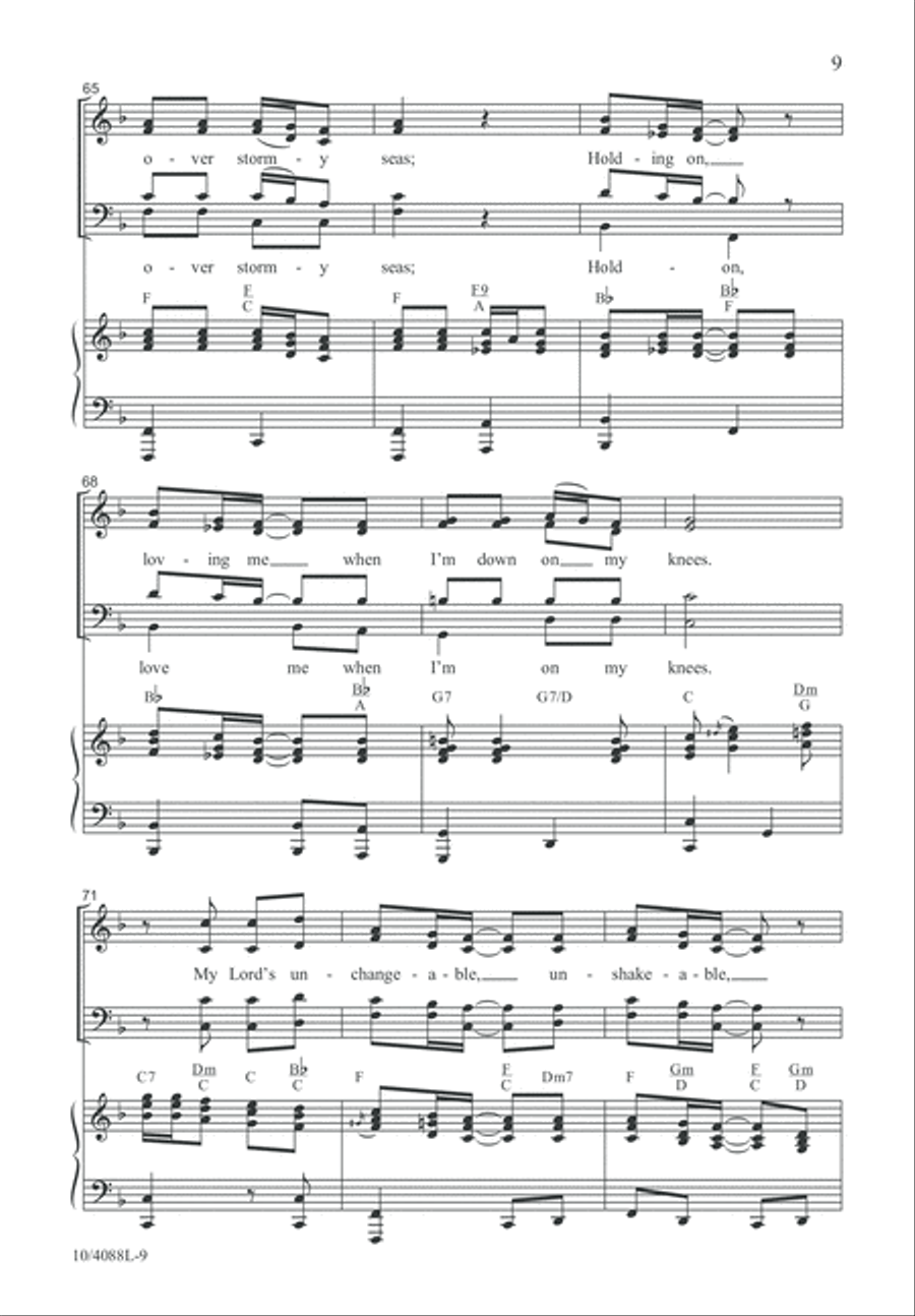 Safe Within the Arms 4-Part scores gallery preview page 9