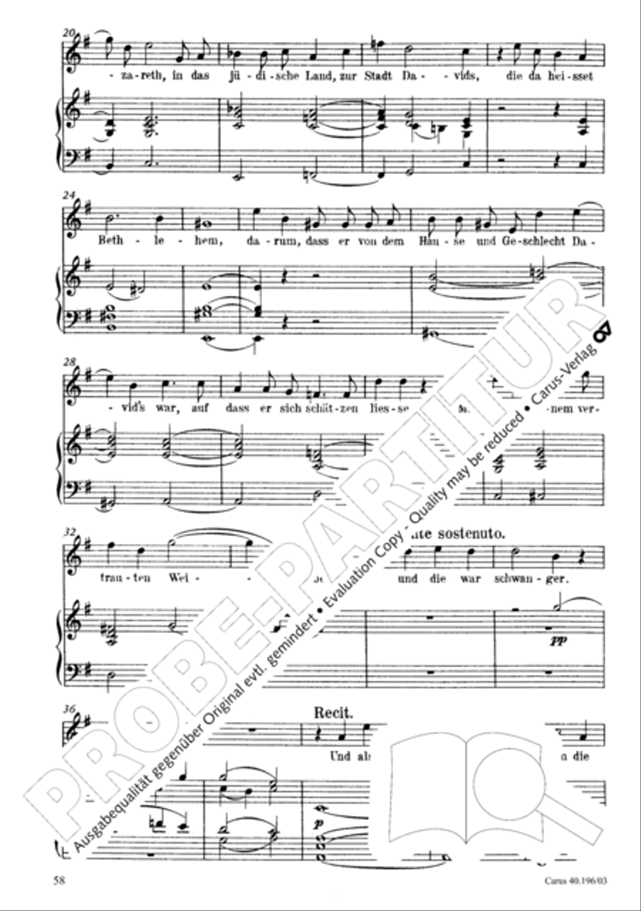 Die Geburt Christi SSA scores gallery preview page 59