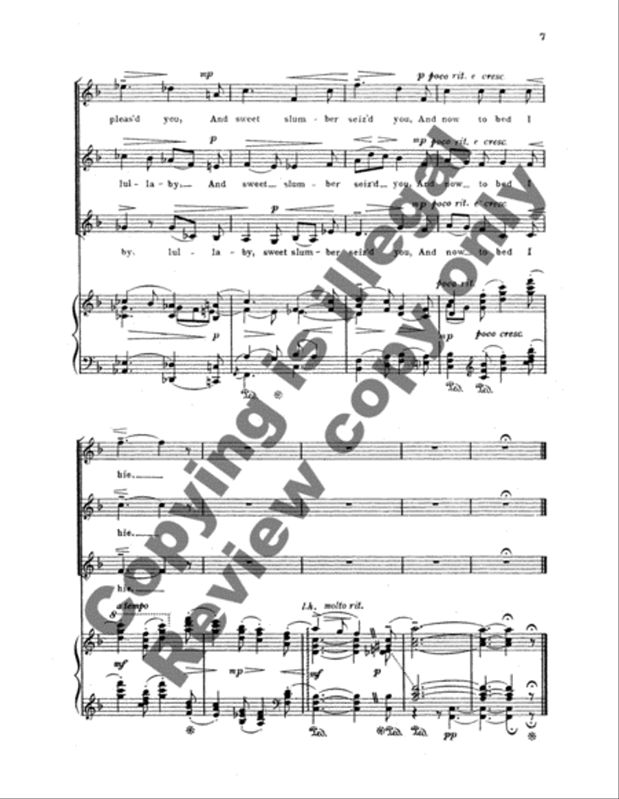 Rest, Sweet Nymph SSA scores gallery preview page 6