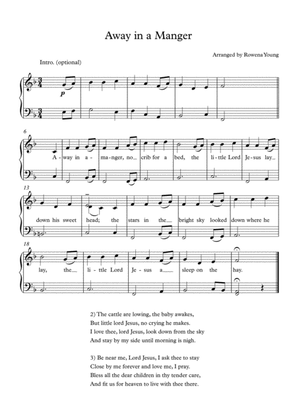 Away in a Manger Piano Solo
