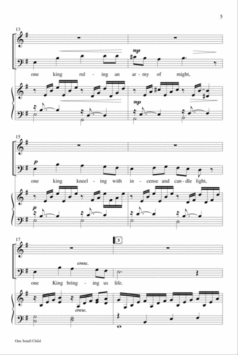 One Small Child Choir scores gallery preview page 4