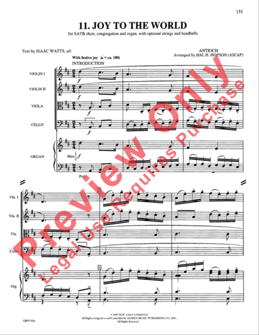 A Festival of Lessons and Carols Choir scores gallery preview page 152