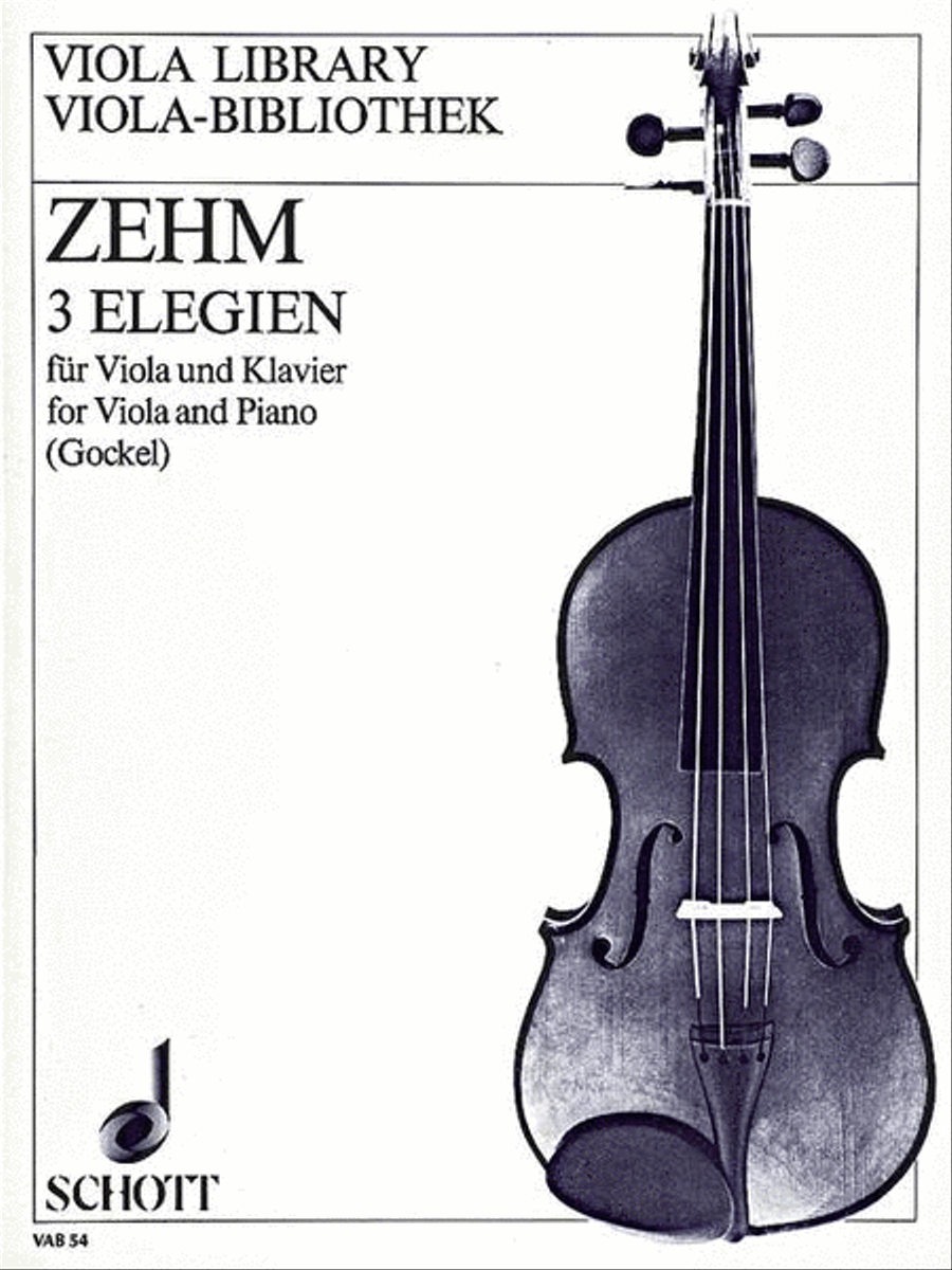 Three Elegies Three Elegies Piano Accompaniment scores gallery preview page 1
