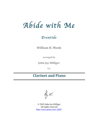 Abide with Me for Clarinet and Piano