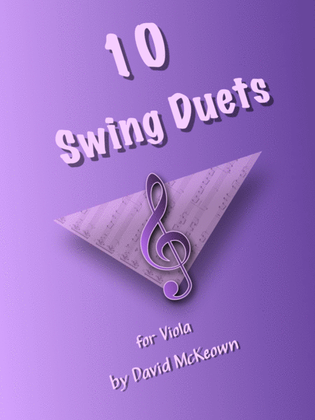 Book cover for 10 Swing Duets for Viola