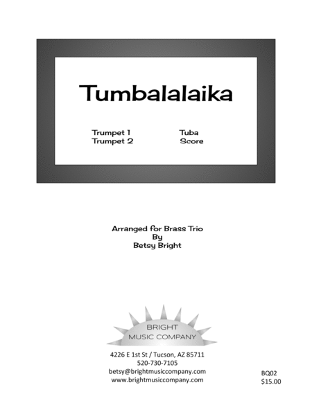 Tumbalalaika (2 Bb trumpets + tuba)