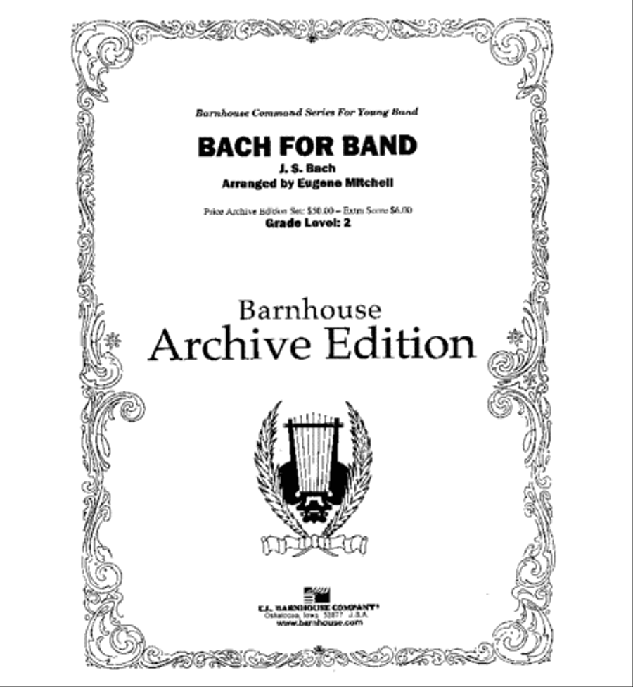 Bach for Band Concert Band scores gallery preview page 2