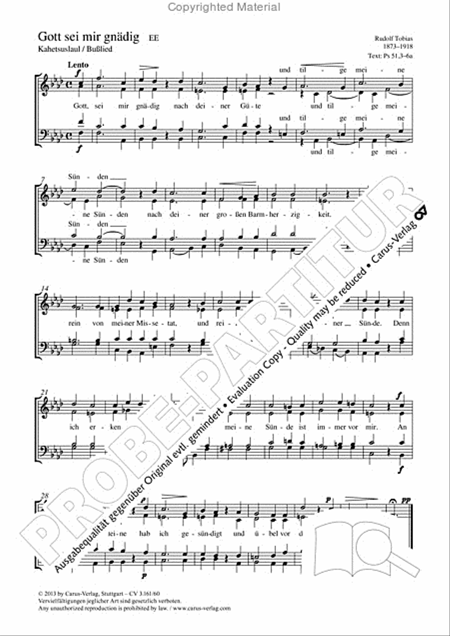 Gott sei mir gnadig 4-Part scores gallery preview page 2