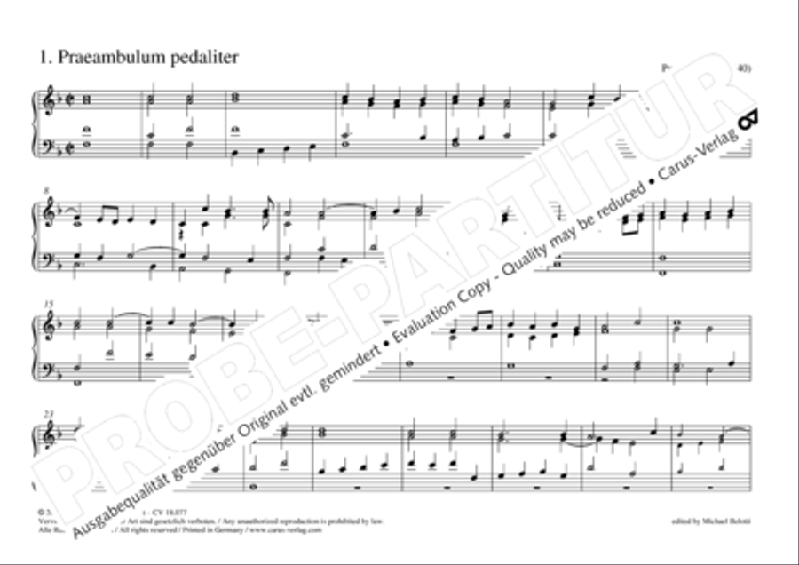 Organ music of the Hasse family Organ Solo scores gallery preview page 16