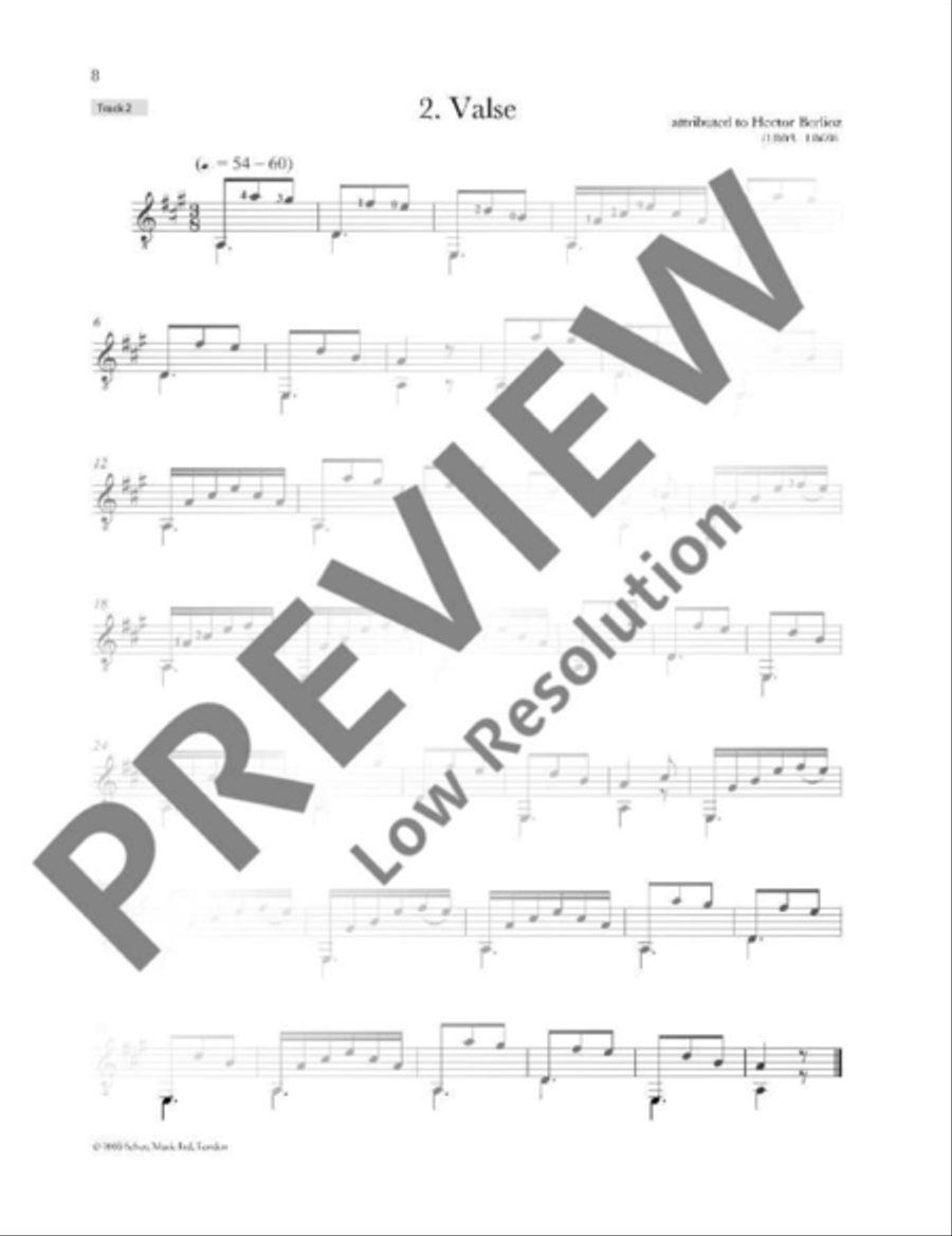 Romantic Guitar Anthology Classical Guitar scores gallery preview page 9