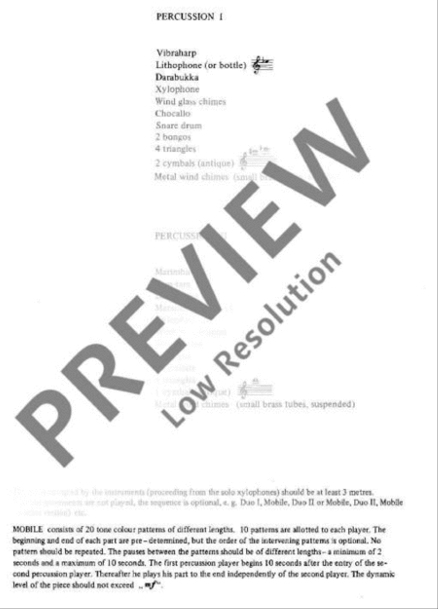 Katalog II Percussion scores gallery preview page 6