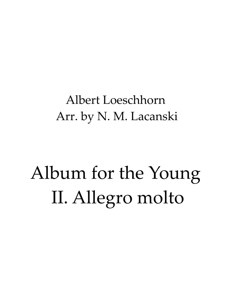 Album for the Young II. Allegro molto Brass Ensemble scores gallery preview page 1