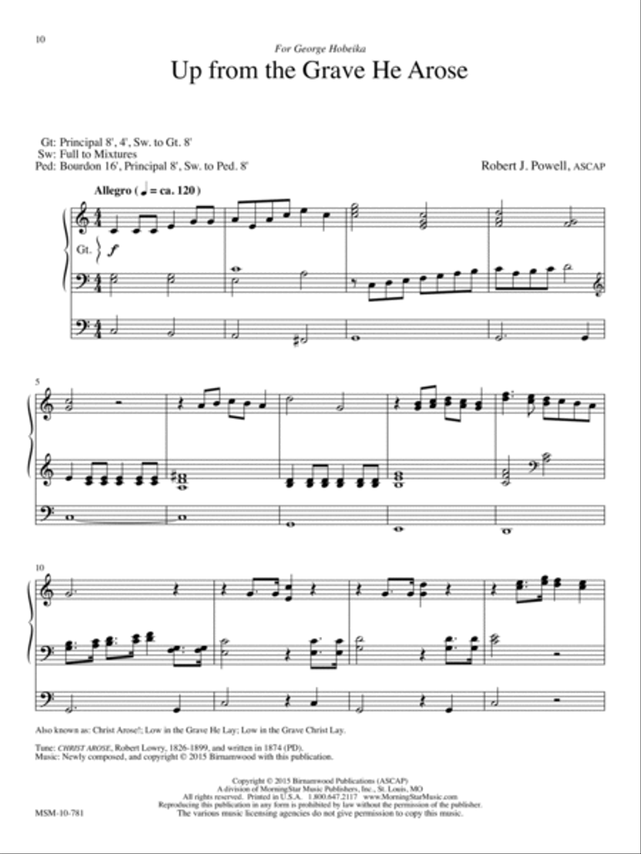 Three Postludes on Gospel Hymns, Set 1 Organ scores gallery preview page 5