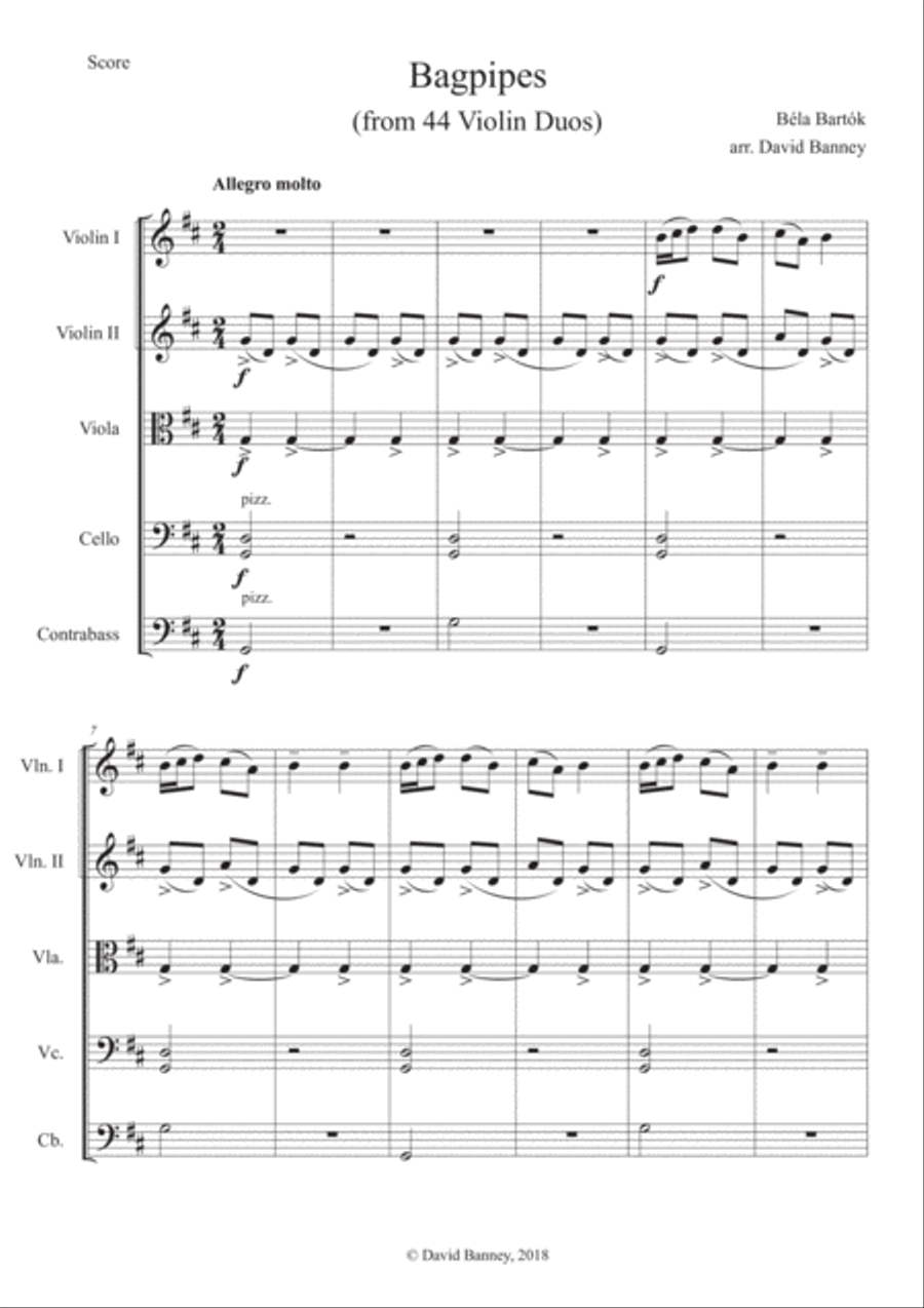 Bagpipes Bagpipes String Orchestra scores gallery preview page 3