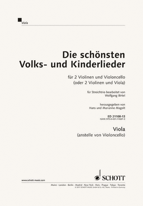 Book cover for Die schönsten Volks- und Kinderlieder
