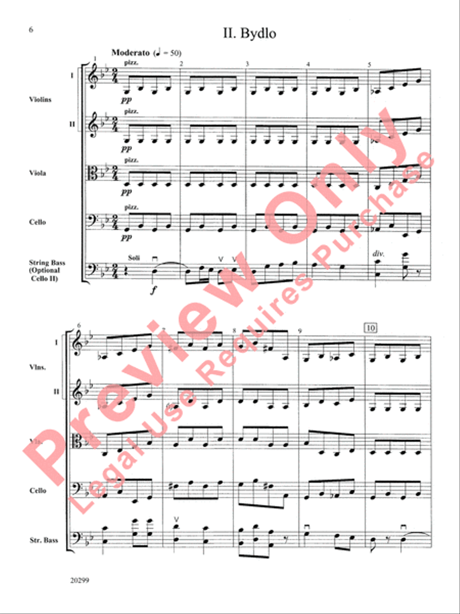Pictures at an Exhibition, Selections from String Orchestra scores gallery preview page 7