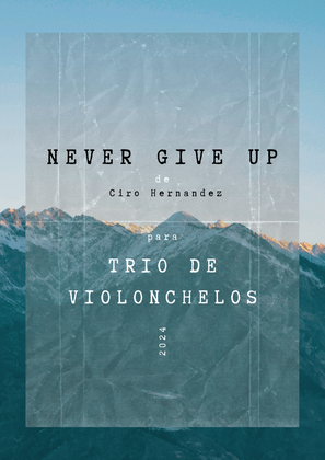 Book cover for Never give up