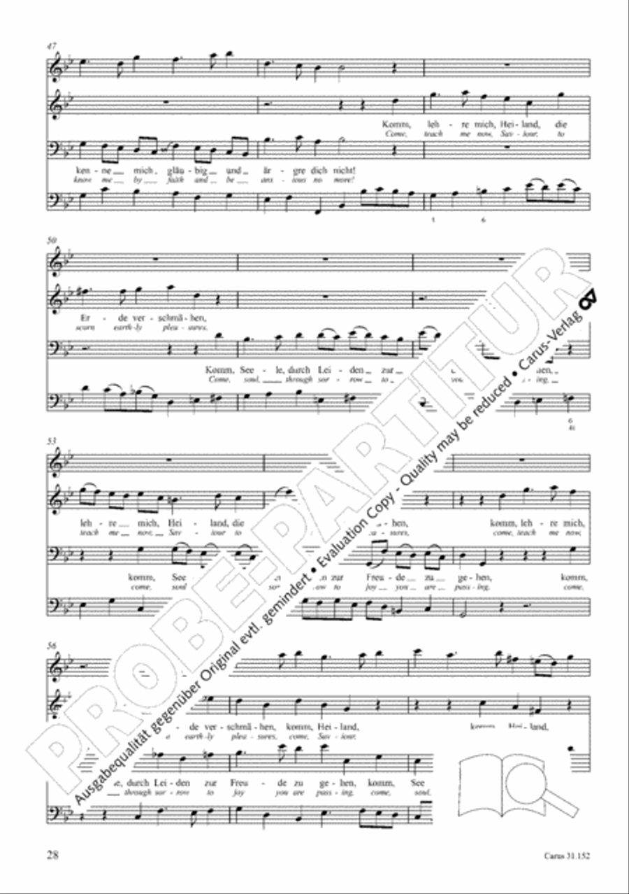 Walk on the path of faith (Tritt auf die Glaubensbahn) Orchestra scores gallery preview page 29