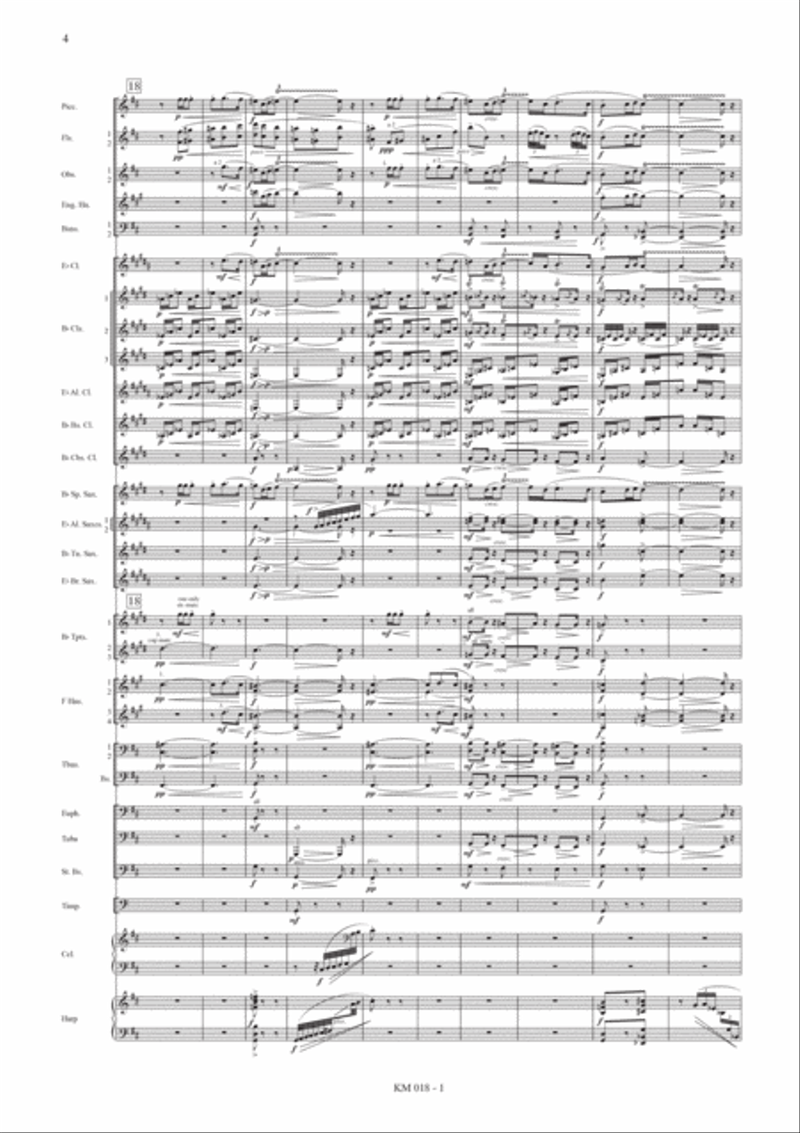 The Three-Cornered Hat (El sombrero de tres picos) Suite No.2: 1 & 2 (A4) Concert Band scores gallery preview page 6