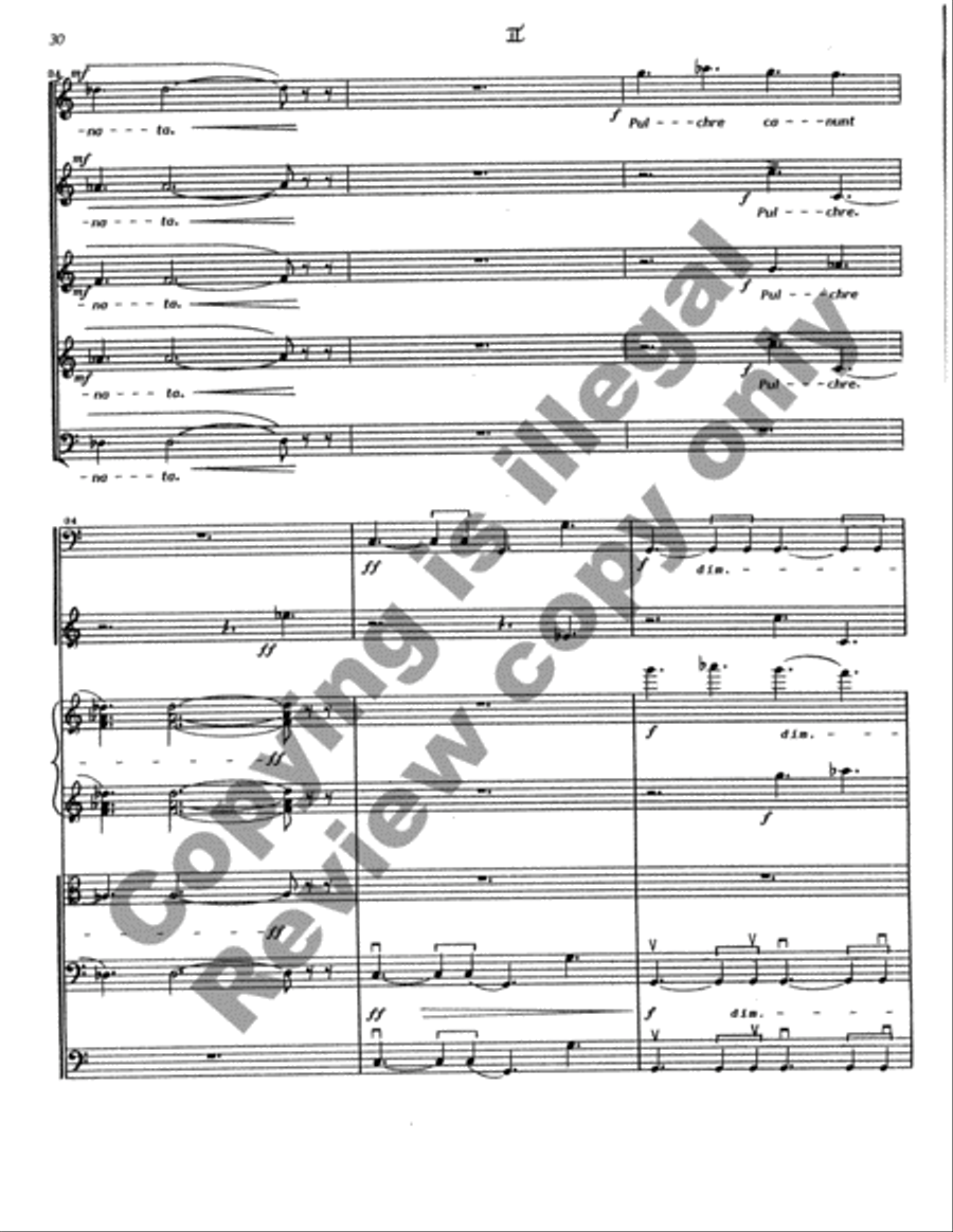 Cantata Rustica (Full/Choral Score) Choir scores gallery preview page 31