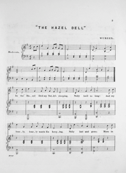 The Hazel Dell. Song and Chorus