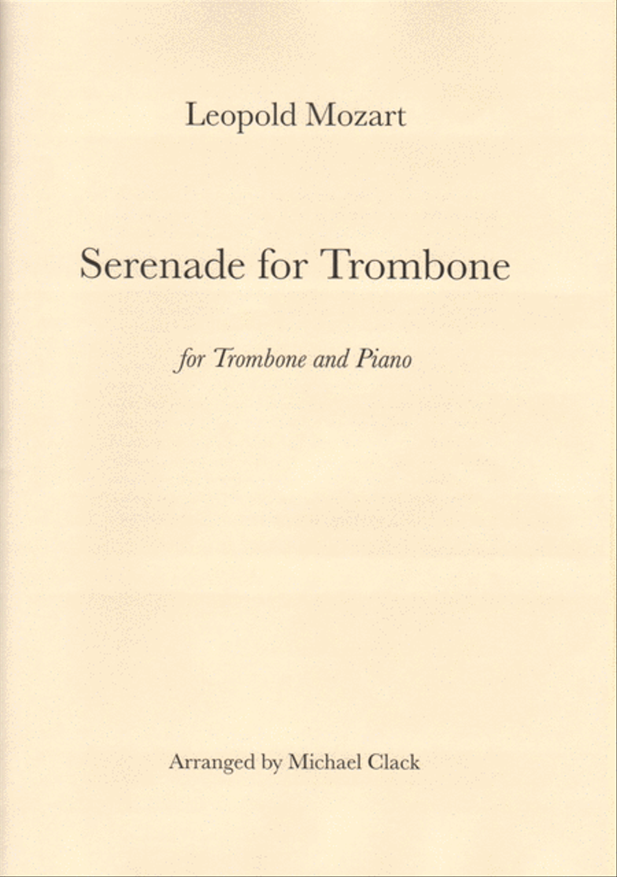 Serenade for Trombone Piano Accompaniment scores gallery preview page 1
