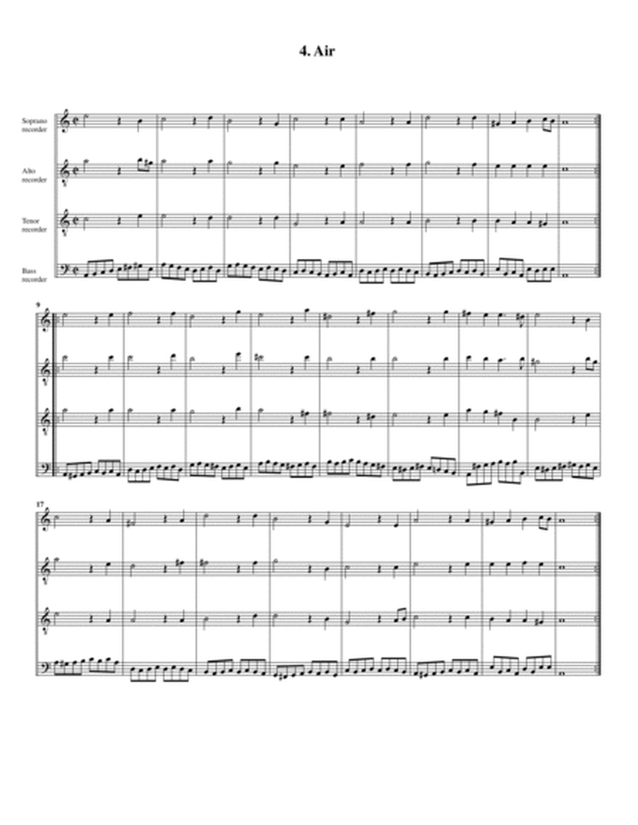 The distressed innocence (arrangement for 4 recorders (SATB))