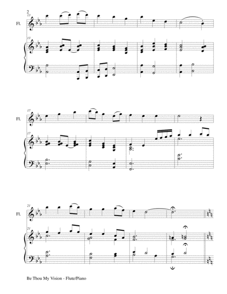 BE THOU MY VISION (Duet – Flute and Piano/Score and Parts)
