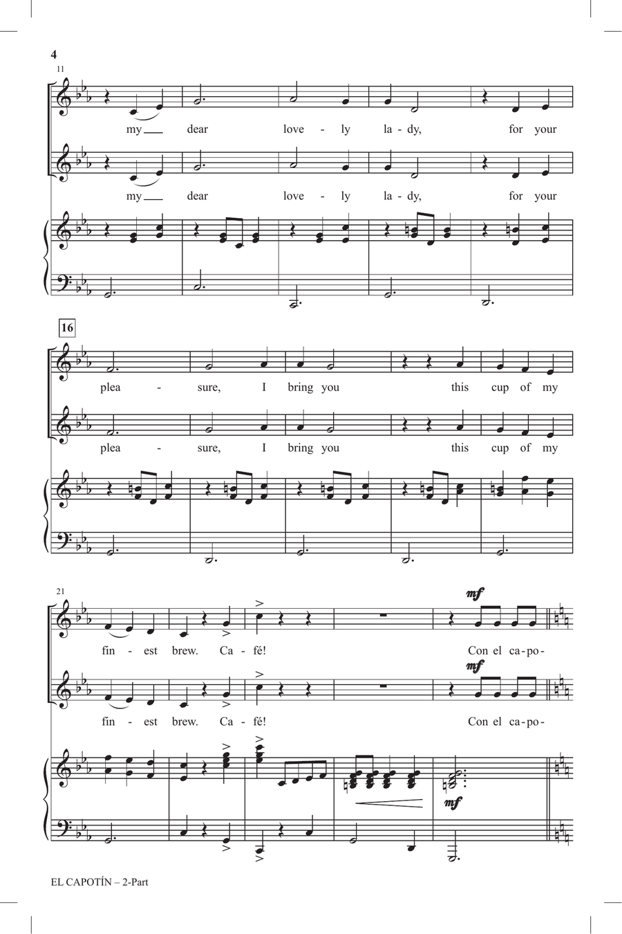 El Capotin 2-Part scores gallery preview page 2