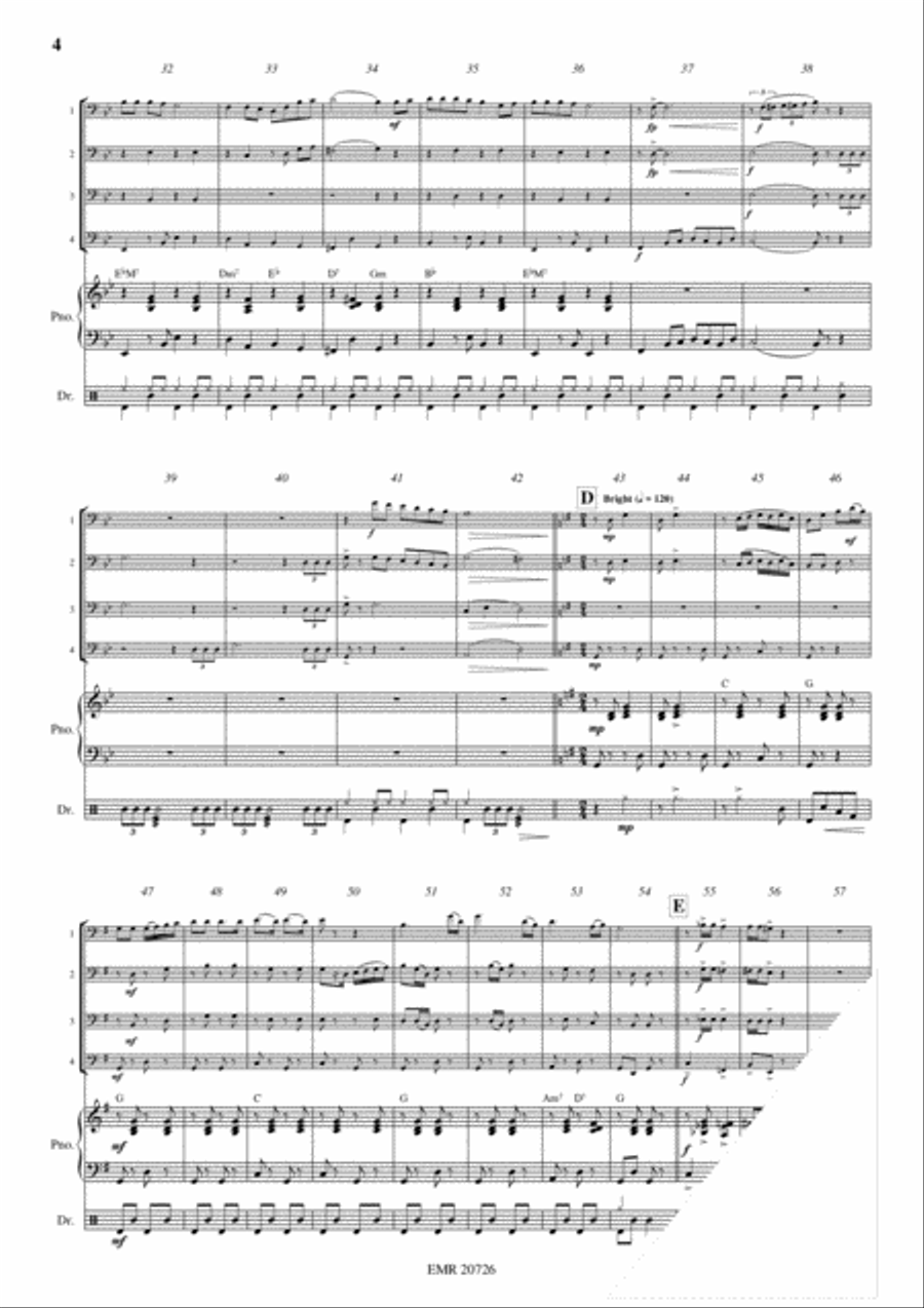 Yankee Doodle Euphonium Quartet scores gallery preview page 4