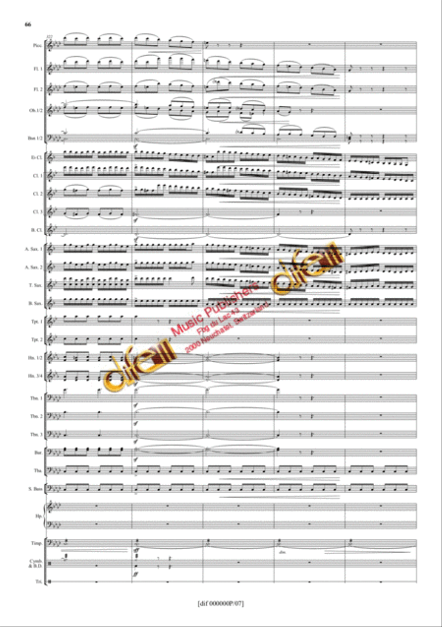 La Moldau Concert Band scores gallery preview page 65