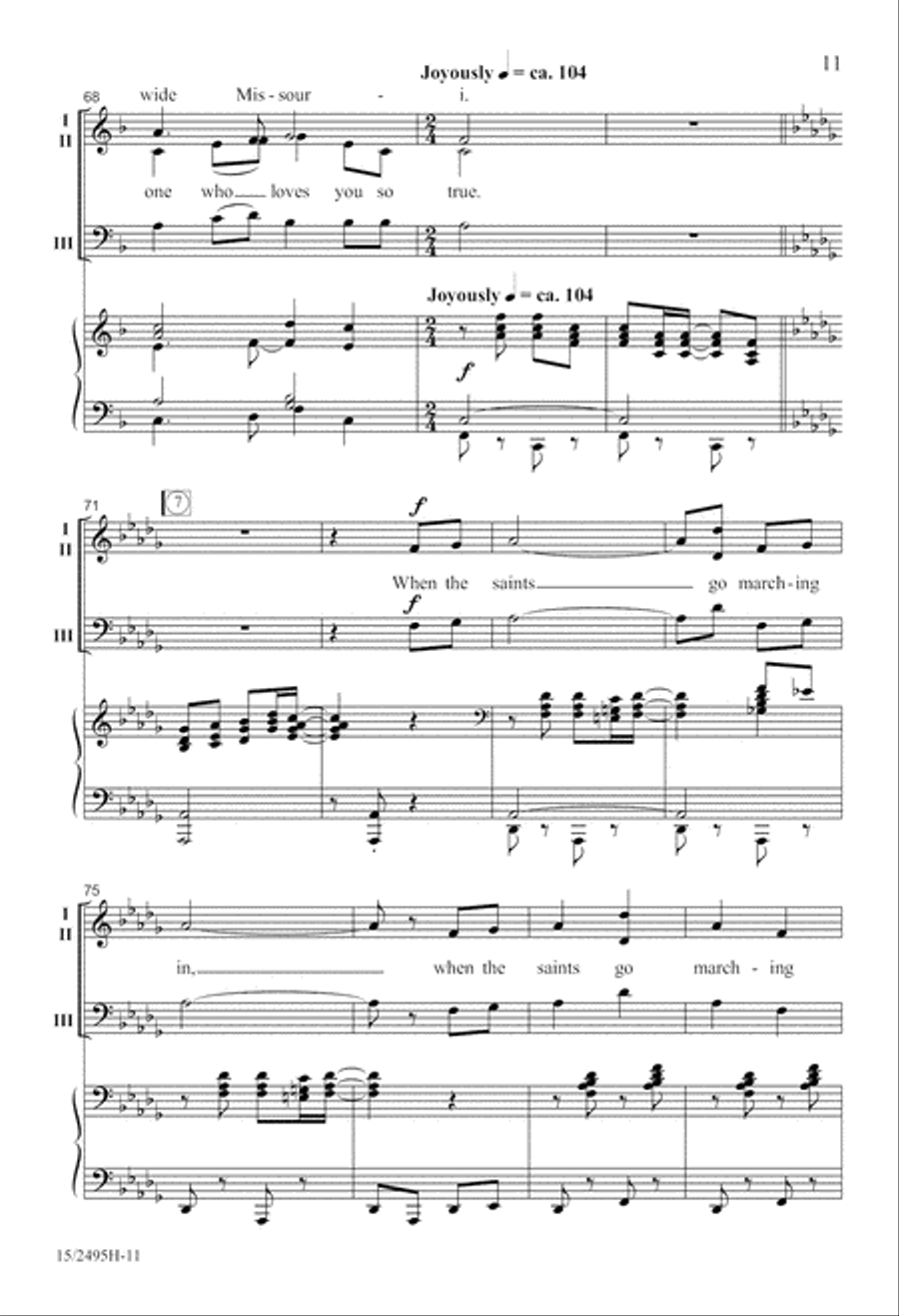 An Americana Songbook 3-Part scores gallery preview page 12