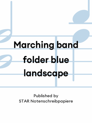 Marching band folder blue landscape