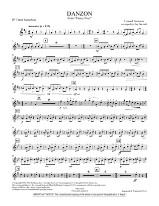 Danzon (from Fancy Free) - Bb Tenor Saxophone