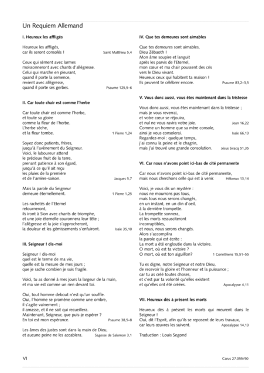 Ein Deutsches Requiem (German Requiem) 4-Part scores gallery preview page 7