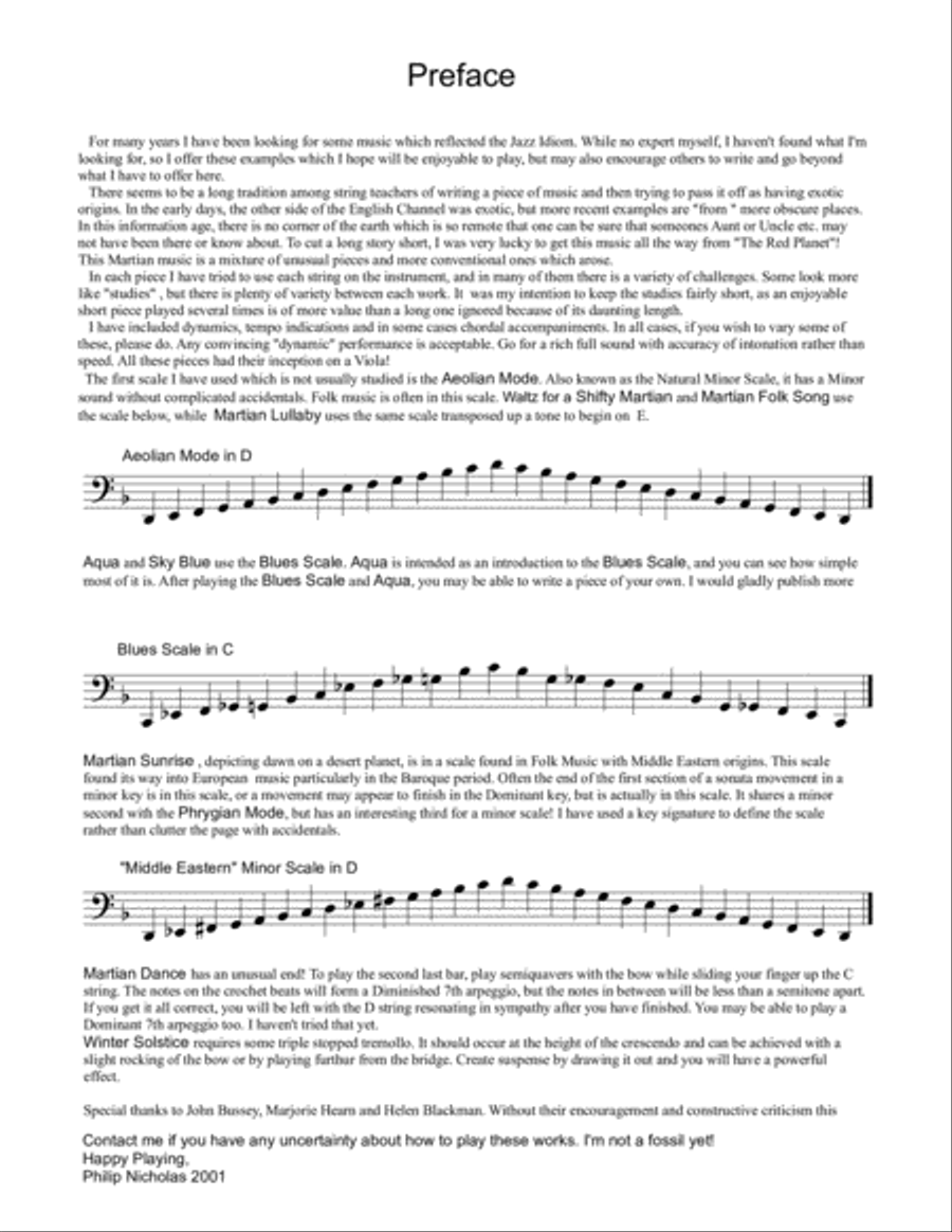 Blue Shades and Red Planet Selections for Cello Cello Solo scores gallery preview page 6