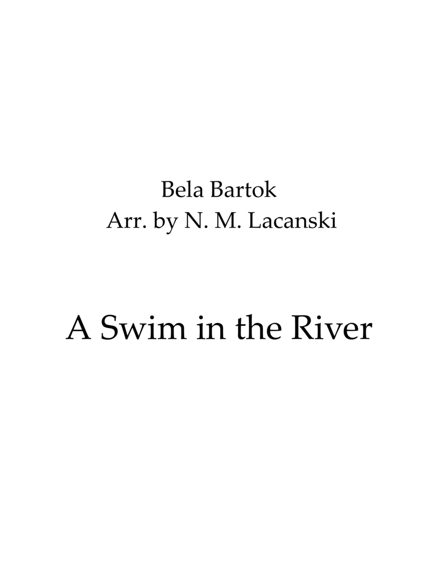 A Swim in the River String Duet scores gallery preview page 1