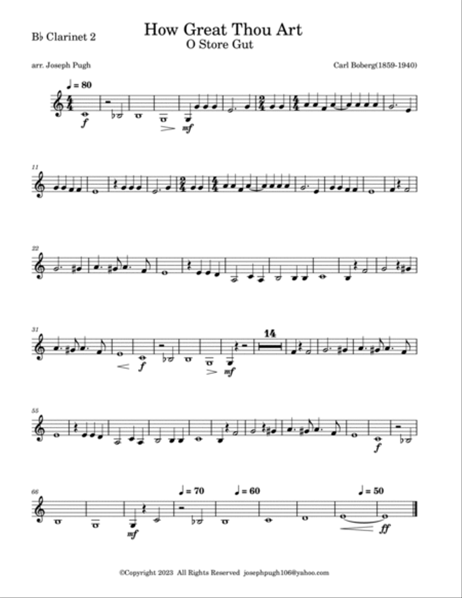 How Great Thou Art Full Orchestra scores gallery preview page 5