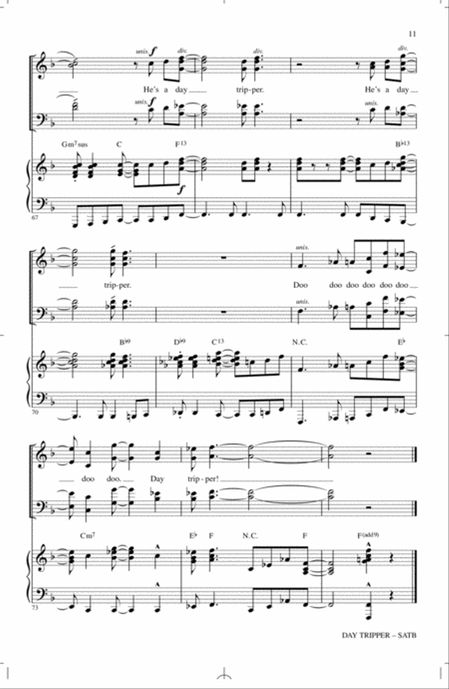 Day Tripper Day Tripper 4-Part scores gallery preview page 10