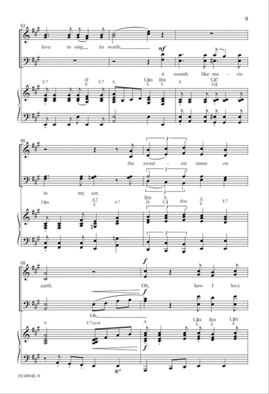 Since Jesus Came Into My Heart 4-Part scores gallery preview page 9