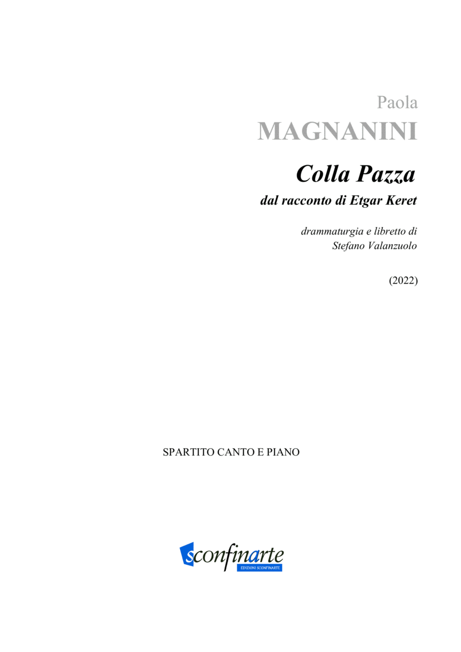 Paola Magnanini: COLLA PAZZA (ES-22-066) Voice scores gallery preview page 1