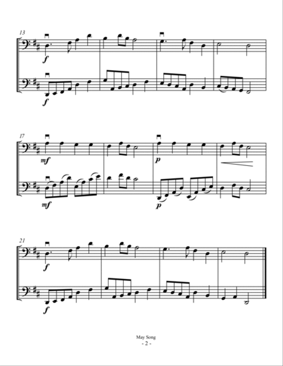 Cello Duets (Book 2) String Duet scores gallery preview page 6