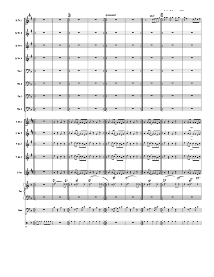 Mambo con T Mambo con T Jazz Ensemble scores gallery preview page 4