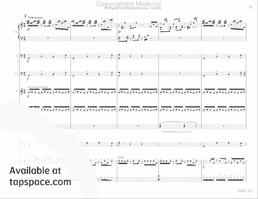 Meanwhile in a Parallel Universe Redux Percussion Ensemble scores gallery preview page 24