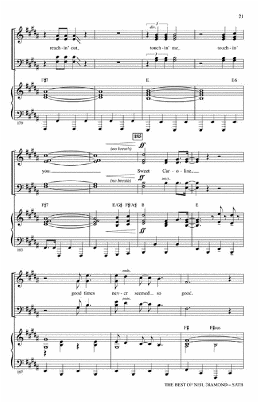 The Best of Neil Diamond 4-Part scores gallery preview page 6