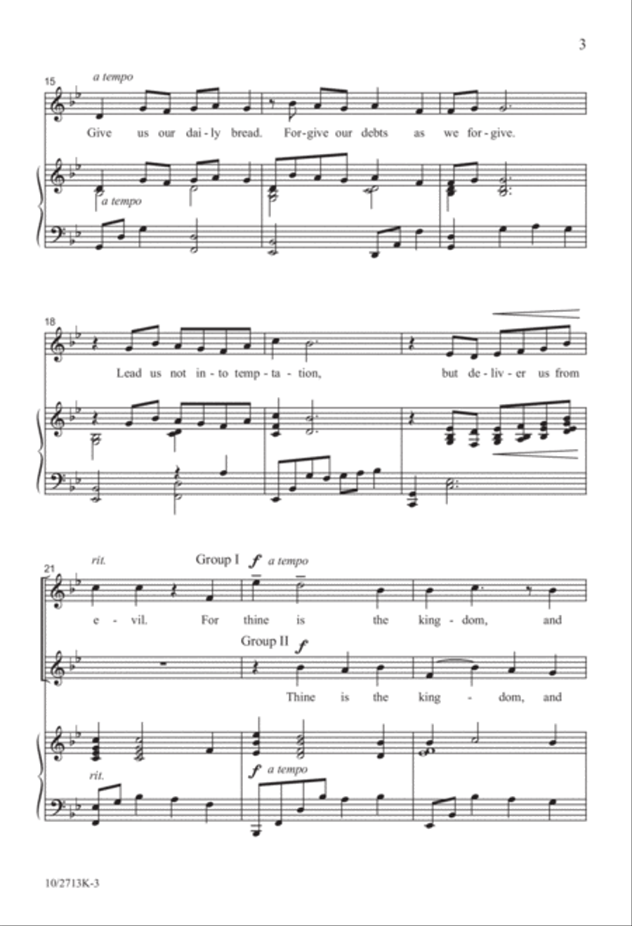 The Lord's Prayer The Lord's Prayer 2-Part scores gallery preview page 3