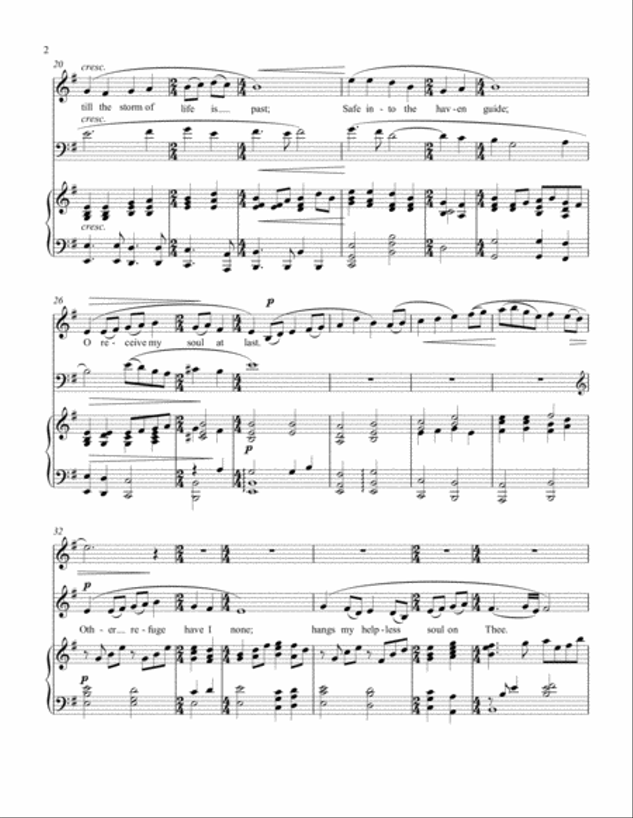 Jesus, Lover Of My Soul Piano Trio scores gallery preview page 2
