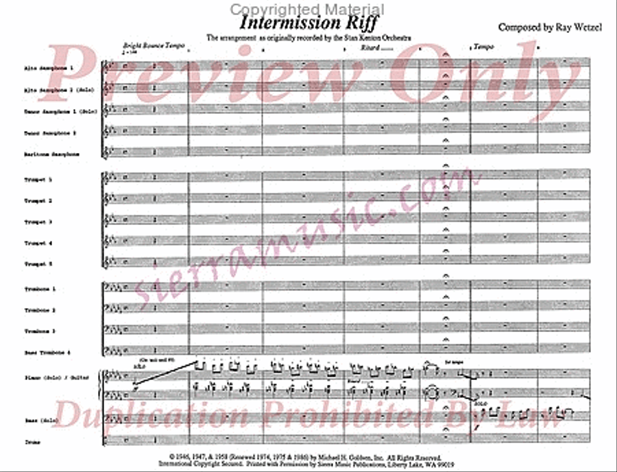 Intermission Riff Jazz Ensemble scores gallery preview page 2